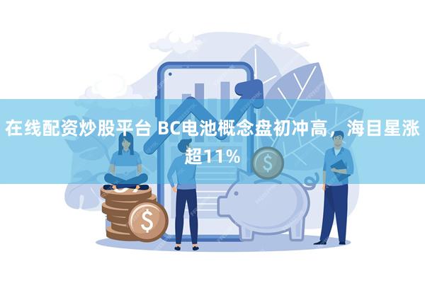 在线配资炒股平台 BC电池概念盘初冲高，海目星涨超11%