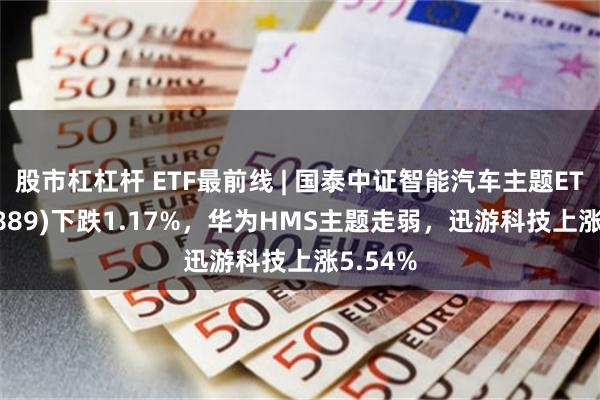 股市杠杠杆 ETF最前线 | 国泰中证智能汽车主题ETF(159889)下跌1.17%，华为HMS主题走弱，迅游科技上涨5.54%