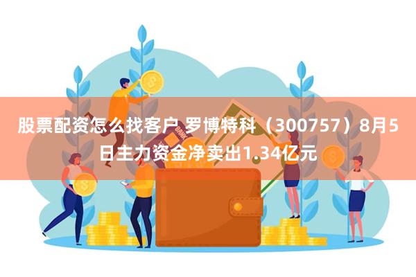 股票配资怎么找客户 罗博特科（300757）8月5日主力资金净卖出1.34亿元