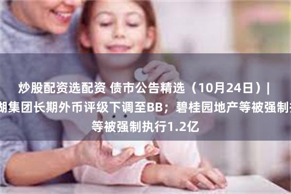 炒股配资选配资 债市公告精选（10月24日）| 惠誉将龙湖集团长期外币评级下调至BB；碧桂园地产等被强制执行1.2亿