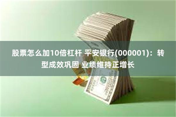 股票怎么加10倍杠杆 平安银行(000001)：转型成效巩固 业绩维持正增长