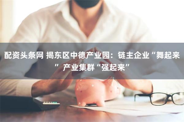 配资头条网 揭东区中德产业园：链主企业“舞起来” 产业集群“强起来”