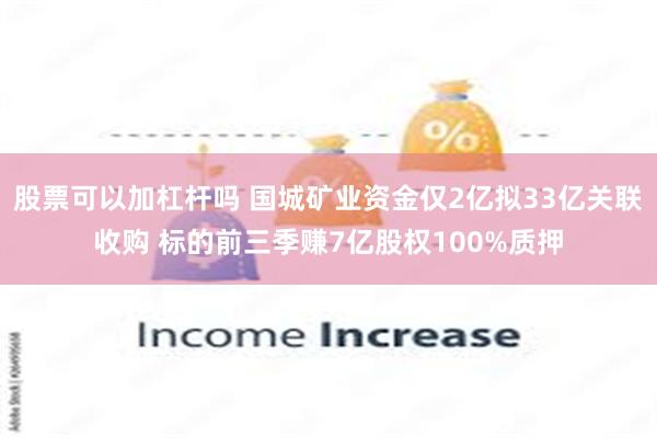 股票可以加杠杆吗 国城矿业资金仅2亿拟33亿关联收购 标的前三季赚7亿股权100%质押